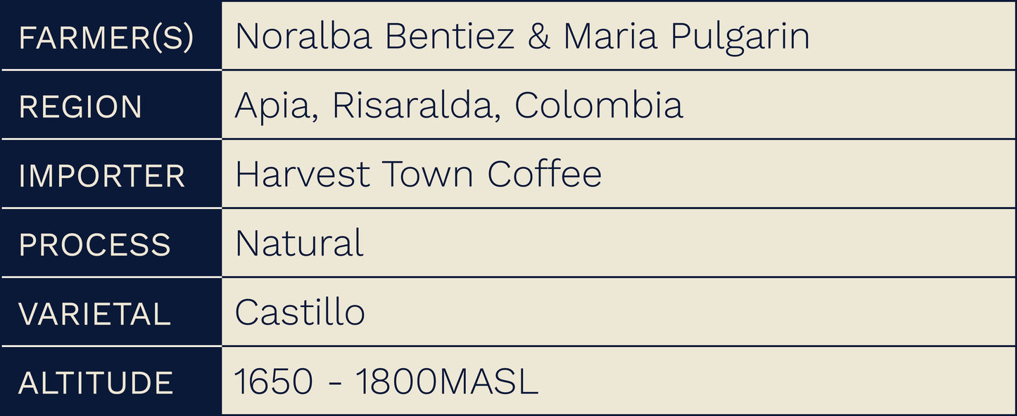Colombia Chapoleras (Natural)